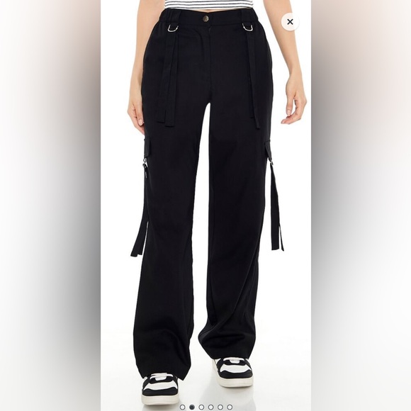 Forever 21 wide leg utility pants - Picture 2 of 3